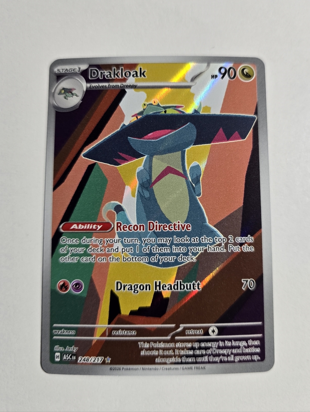 Drakloak 248/217 Illustration Rare ME: Ascended Heroes Pokemon Near Mint